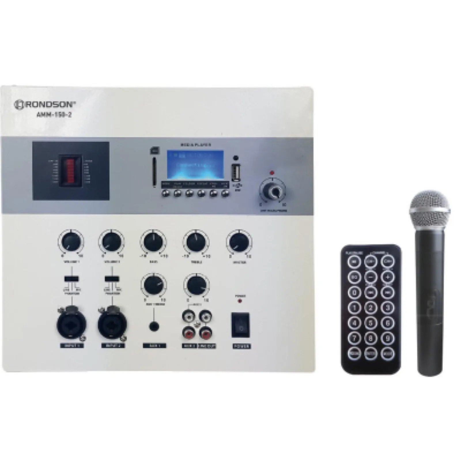 Amplificateur mural 150W - Bluetooth - USB/SD/MP3 + MIC UHF + TEL AMM-150-2 RONDSON (3/4)