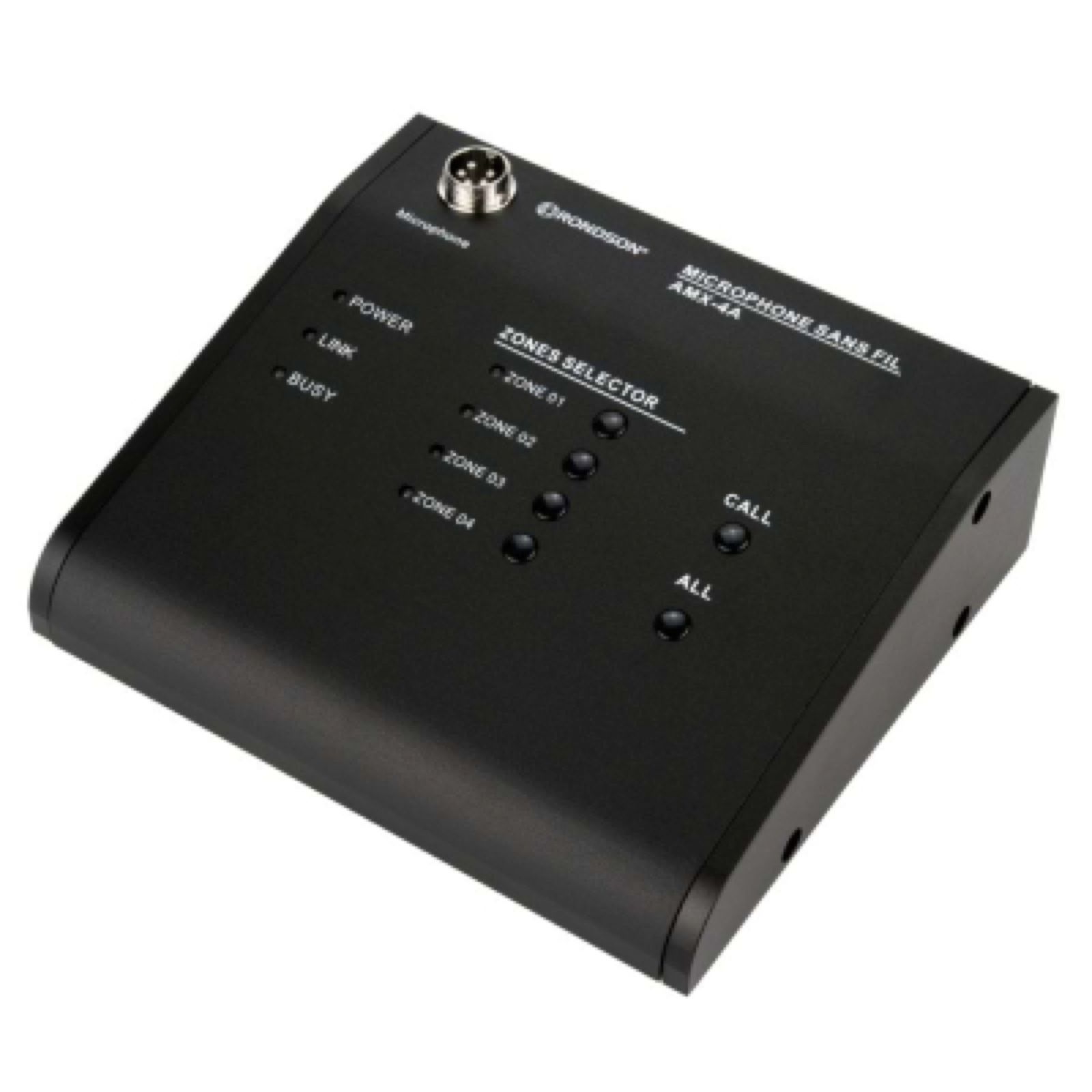 Pupitre microphone d'appel 4 Zones pour série d'amplificateurs AMX-4A (5/6)