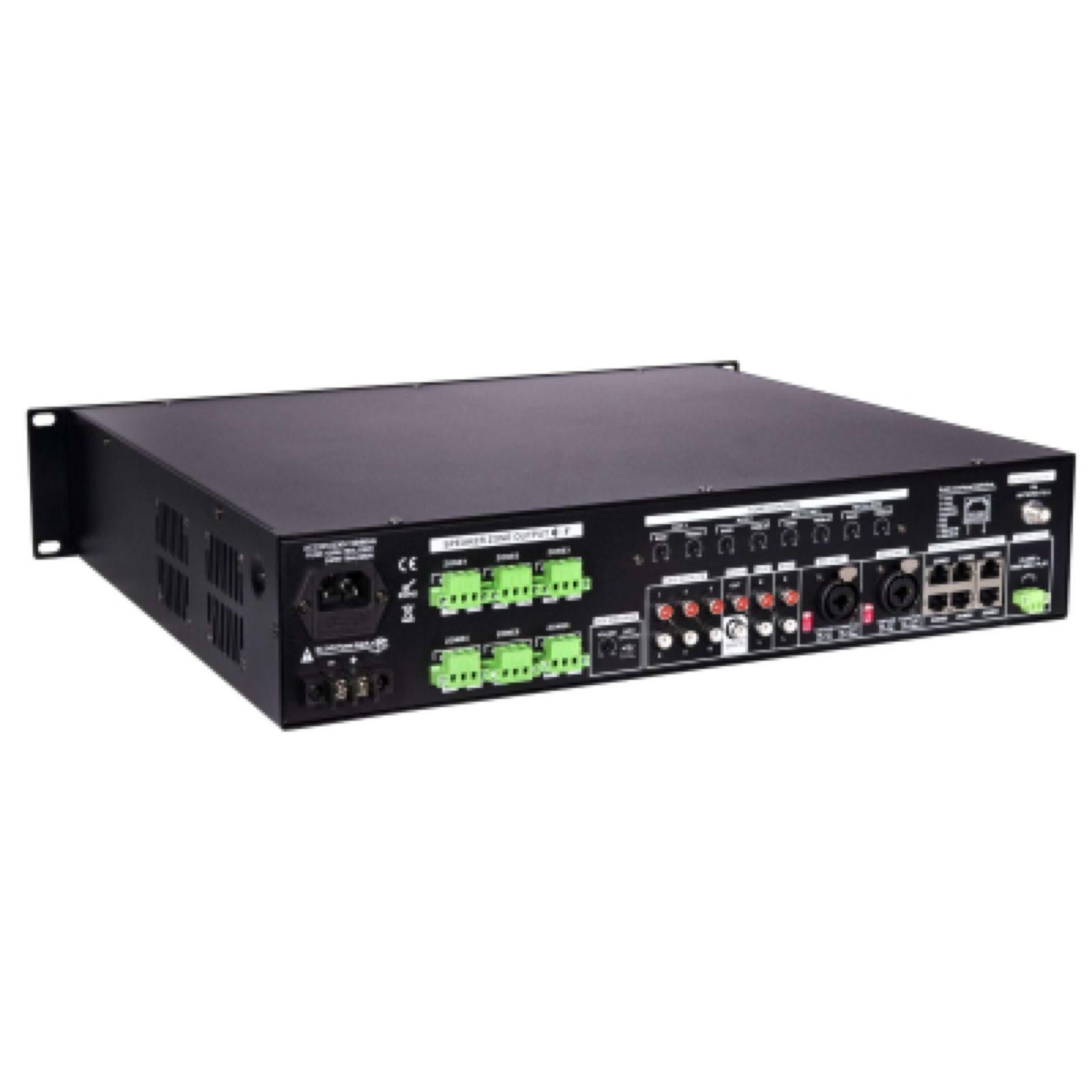 Amplificateur - mélangeur, 6 X 120 W, 19" avec 24V et music cut AMX-6120 RONDSON (6/6)
