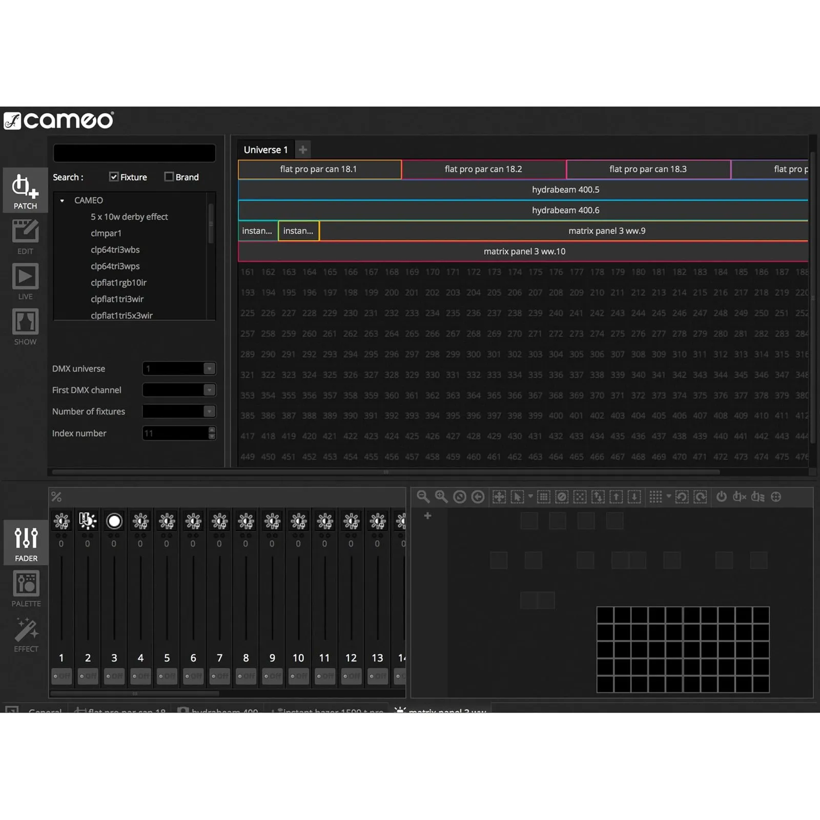 CAMEO DVC CUE Interface USB vers DMX avec jusqu'à 2048 canaux DMX et panneau de commande éclairé (4/5)