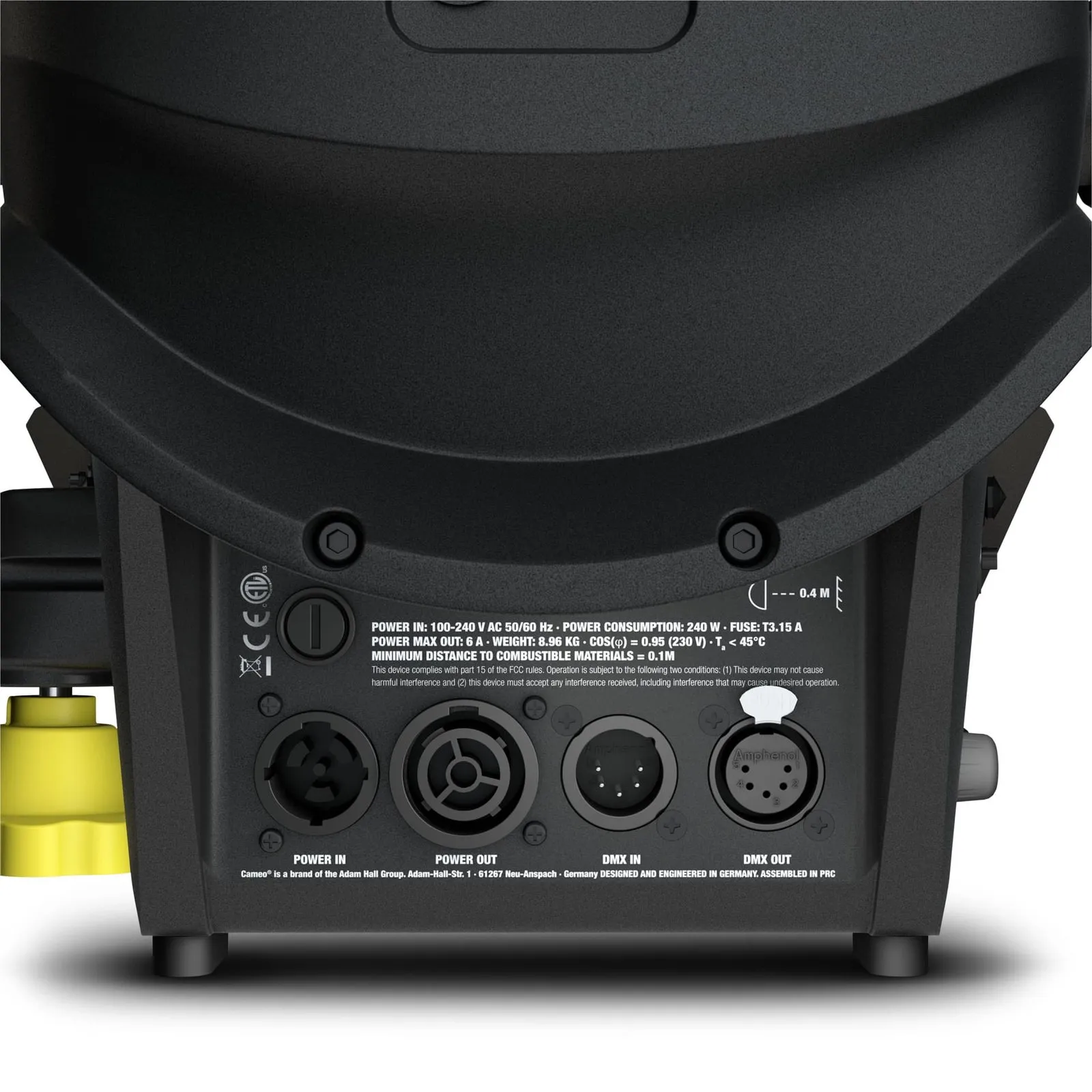 CAMEO F2 FC PO Projecteur Fresnel à LED RGBW, réglable par perche (5/6)