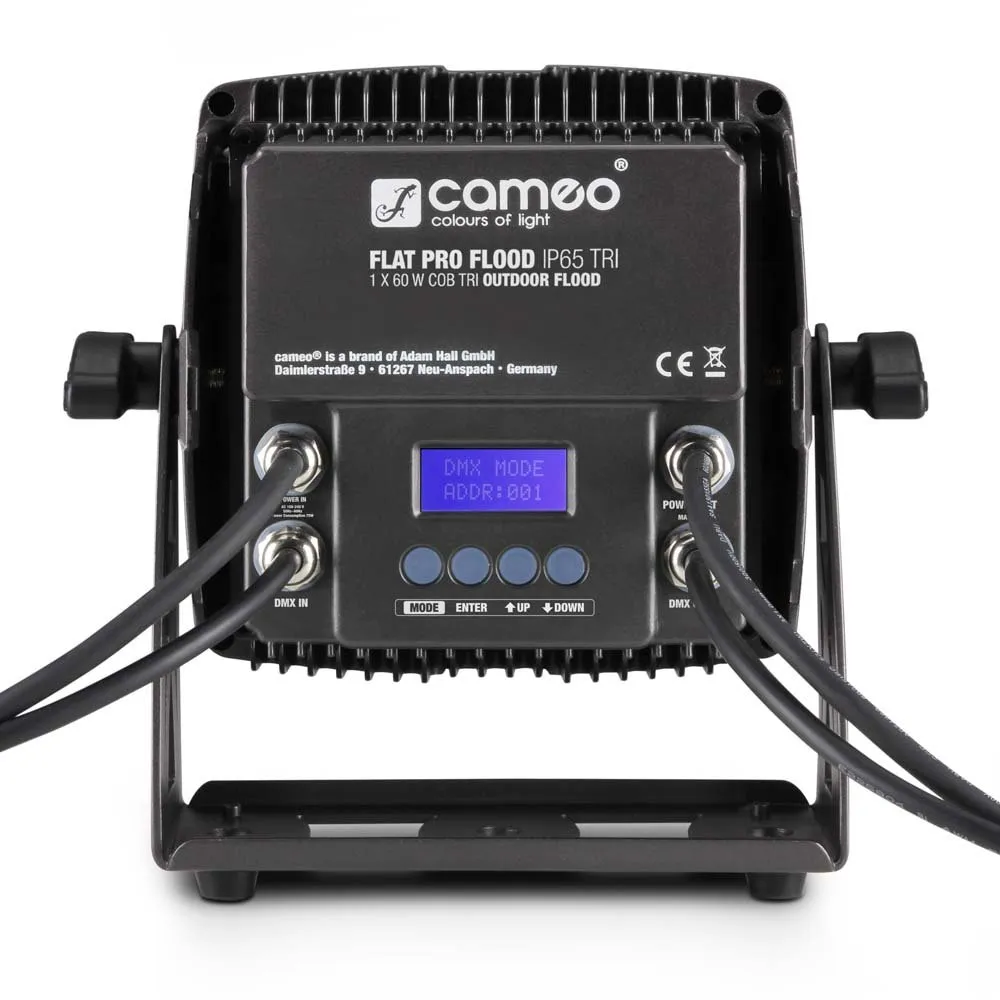 CAMEO FLAT PRO FLOOD IP65 TRI Projecteur Outdoor avec LED COB tricolore 60 W boîtier noir (4/6)