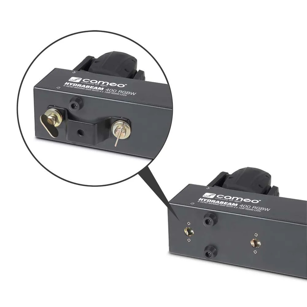 CAMEO HYDRABEAM 400 RGBW Set de 4 projecteurs asservis ultra-rapides LED 10 W CREE RGBW (5/6)