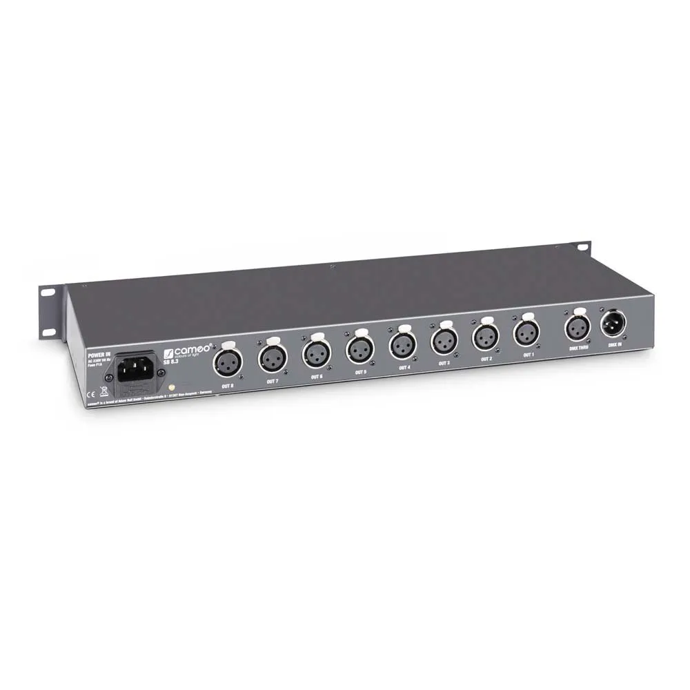 CAMEO SB8.3 Splitter/Booster DMX 8 canaux (XLR 3 points) (2/6)