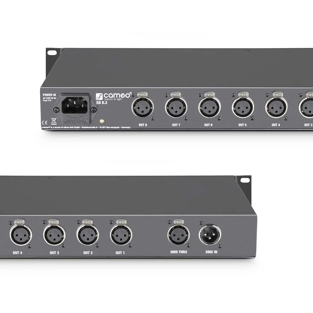 CAMEO SB8.3 Splitter/Booster DMX 8 canaux (XLR 3 points) (5/6)
