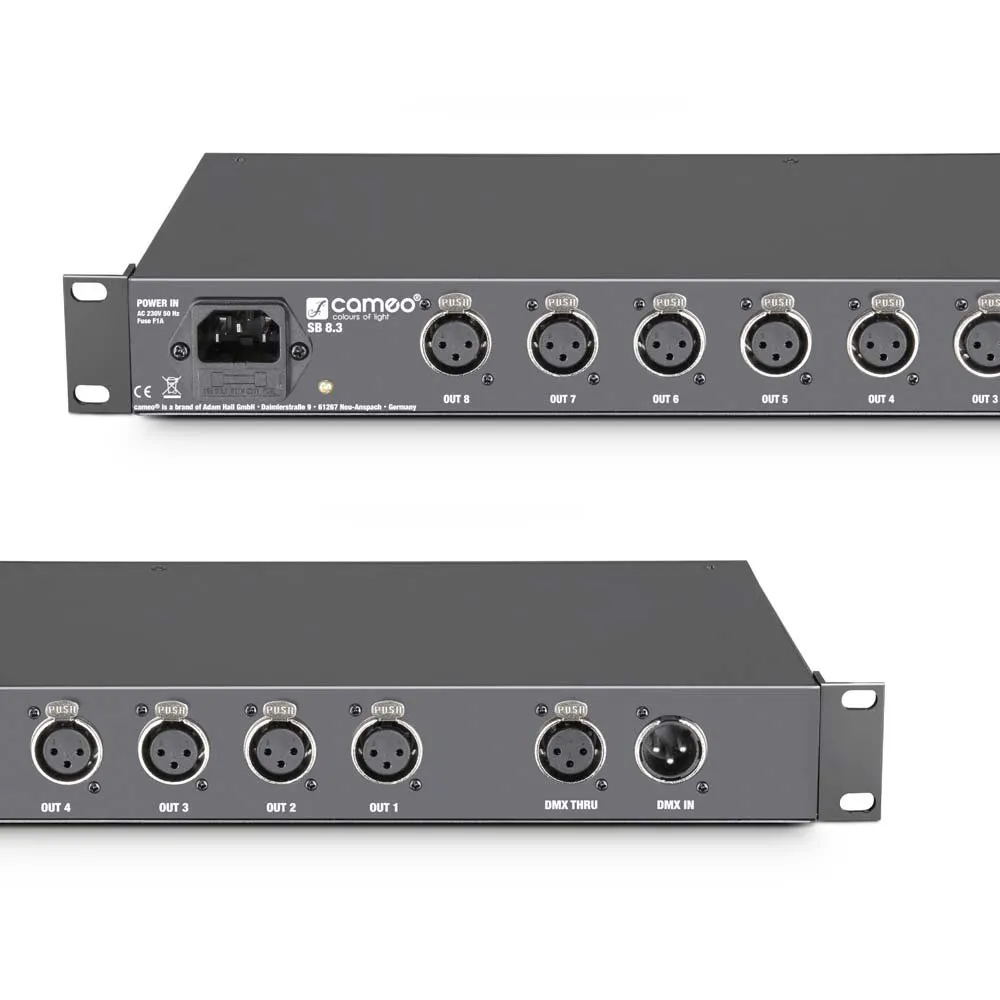 CAMEO SB8.3 Splitter/Booster DMX 8 canaux (XLR 3 points) (6/6)