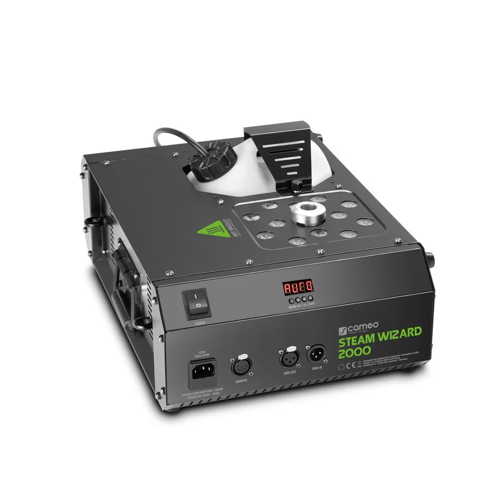 CAMEO STEAM WIZARD 2000 Fog Machine with RGBA LEDs for Coloured Fog Effects (3/6)
