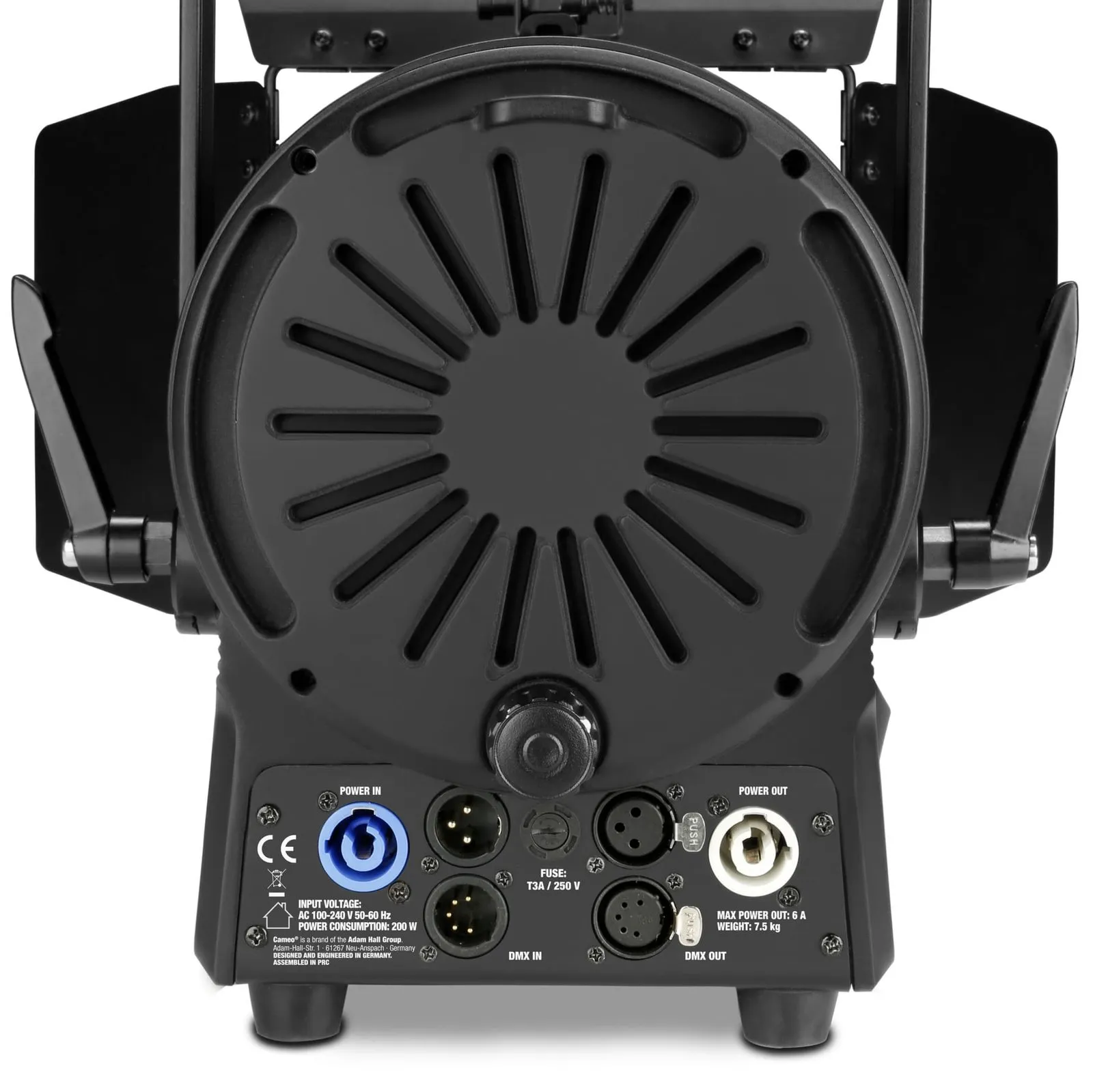 CAMEO TS 200 WW Spot pour théâtre avec lentille de Fresnel et LED blanc chaud 180 W, boîtier noir (4/6)