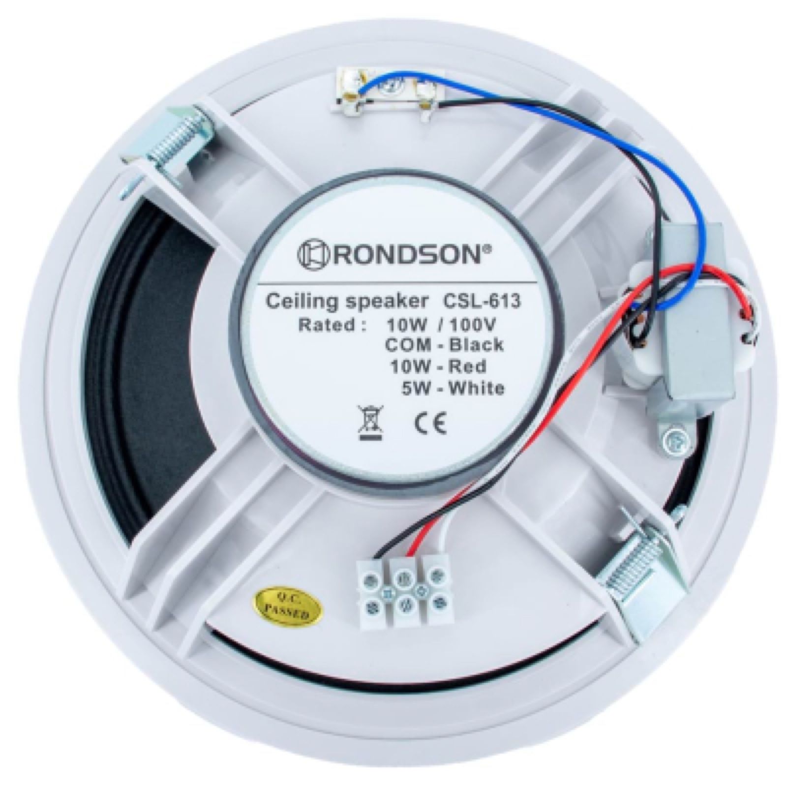Haut-parleur plafond 8" BLANC - 10 /5 W / 100 V CSL_613 RONDSON (2/2)