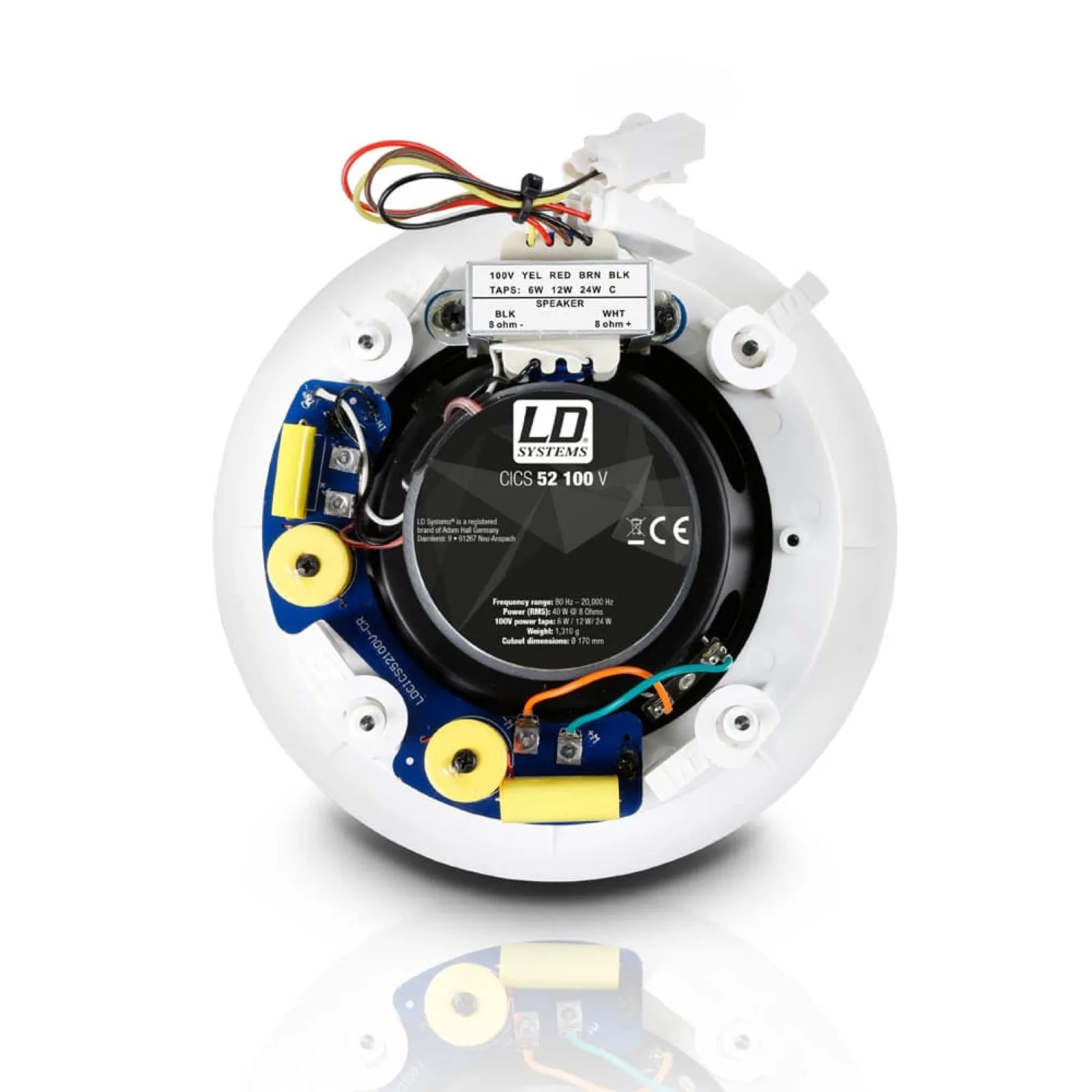 LDSYSTEMS CICS52100V 5.25" 2-Way In-Ceiling Speaker 100 V (3/5)