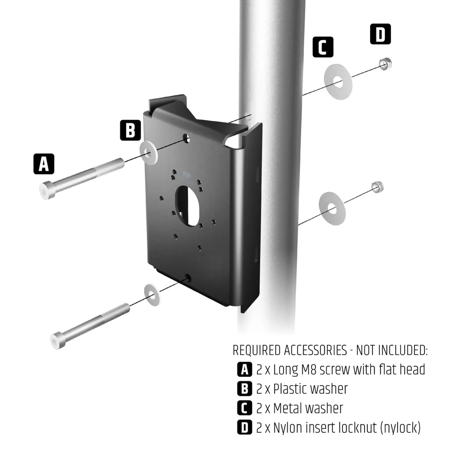 LDSYSTEMS DQORPB Pole mount bracket for DQOR series (4/4)