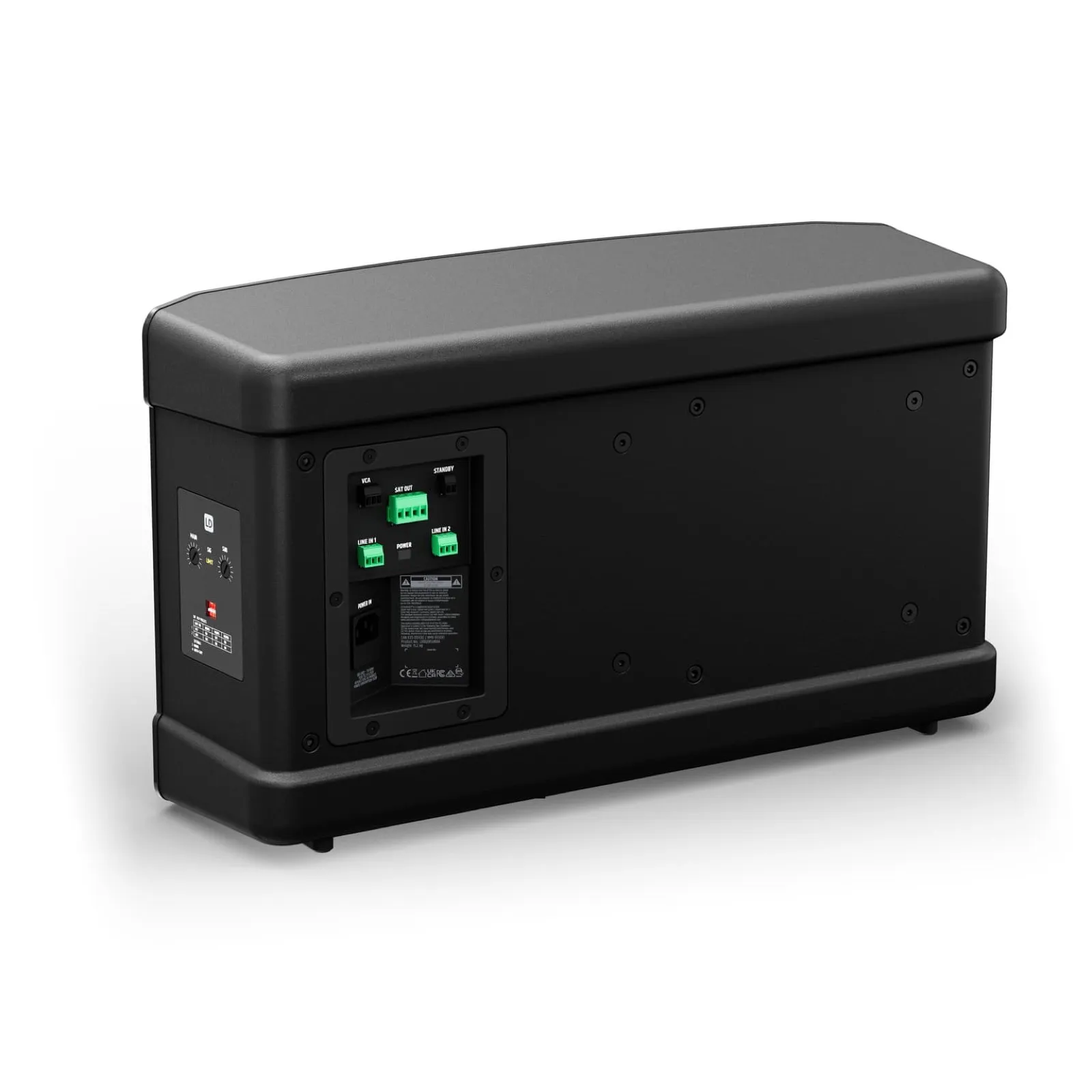 LDSYSTEMS DQORSUB8A Powered Installation Subwoofer with integrated satellite amplification, black (2/6)