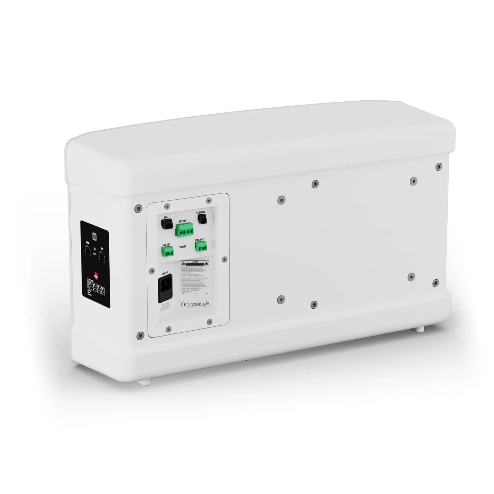 LDSYSTEMS DQORSUB8AW Powered Installation Subwoofer with integrated satellite amplification, white (2/6)