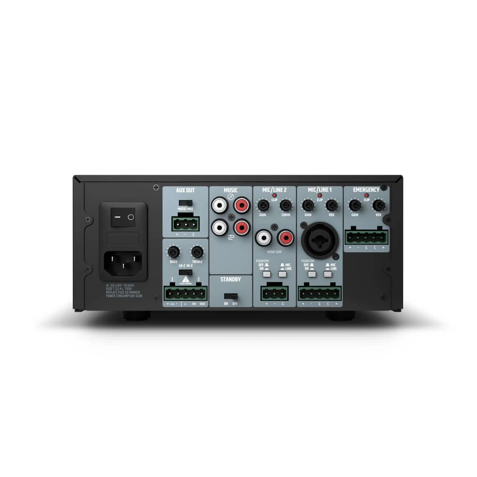 LDSYSTEMS IMA60 Installation Mixing Amplifier 65W @ 4 Ohms / 100 V / 70 V (4/6)