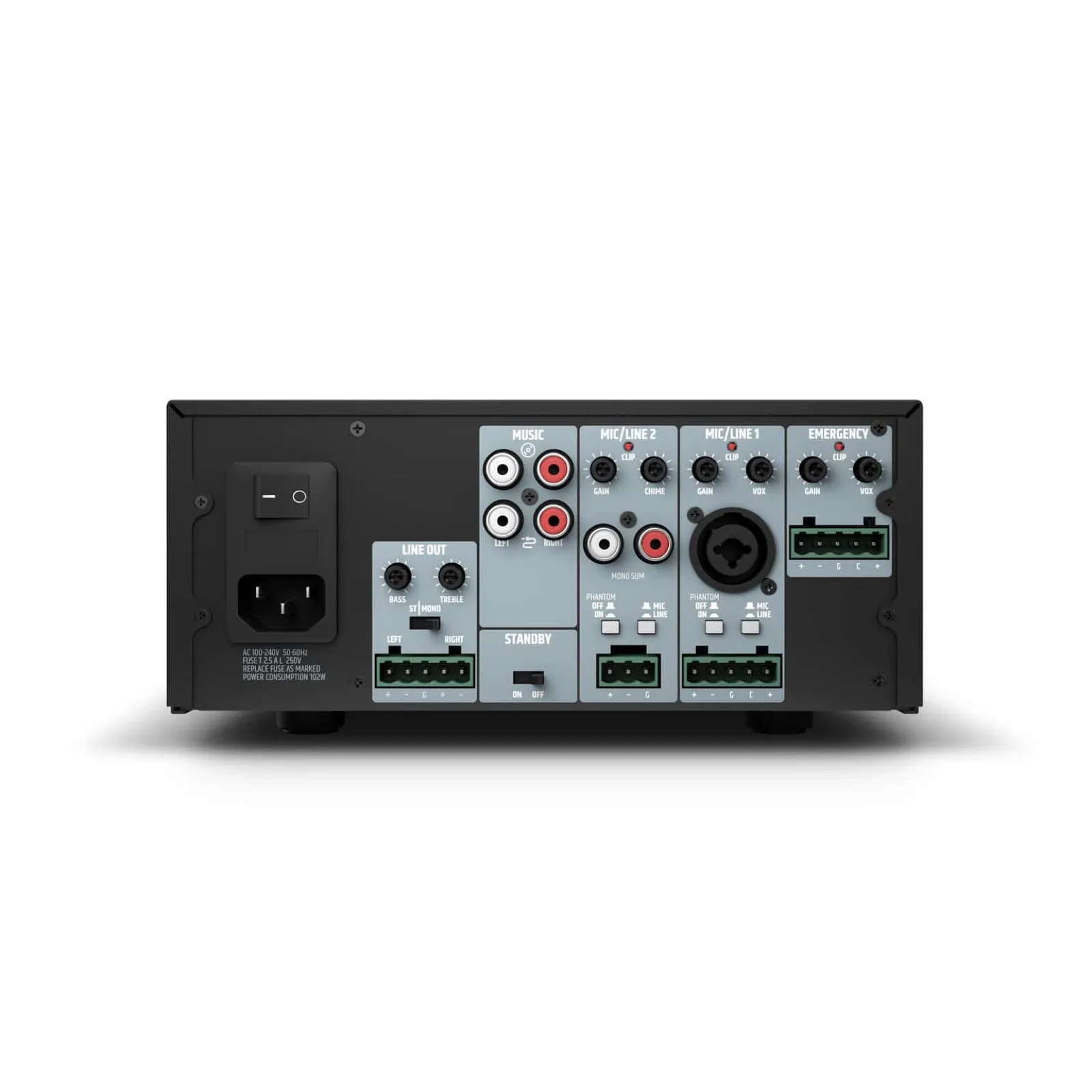 LDSYSTEMS PREST1 4-Channel Stereo Mixer Preamplifier (4/6)