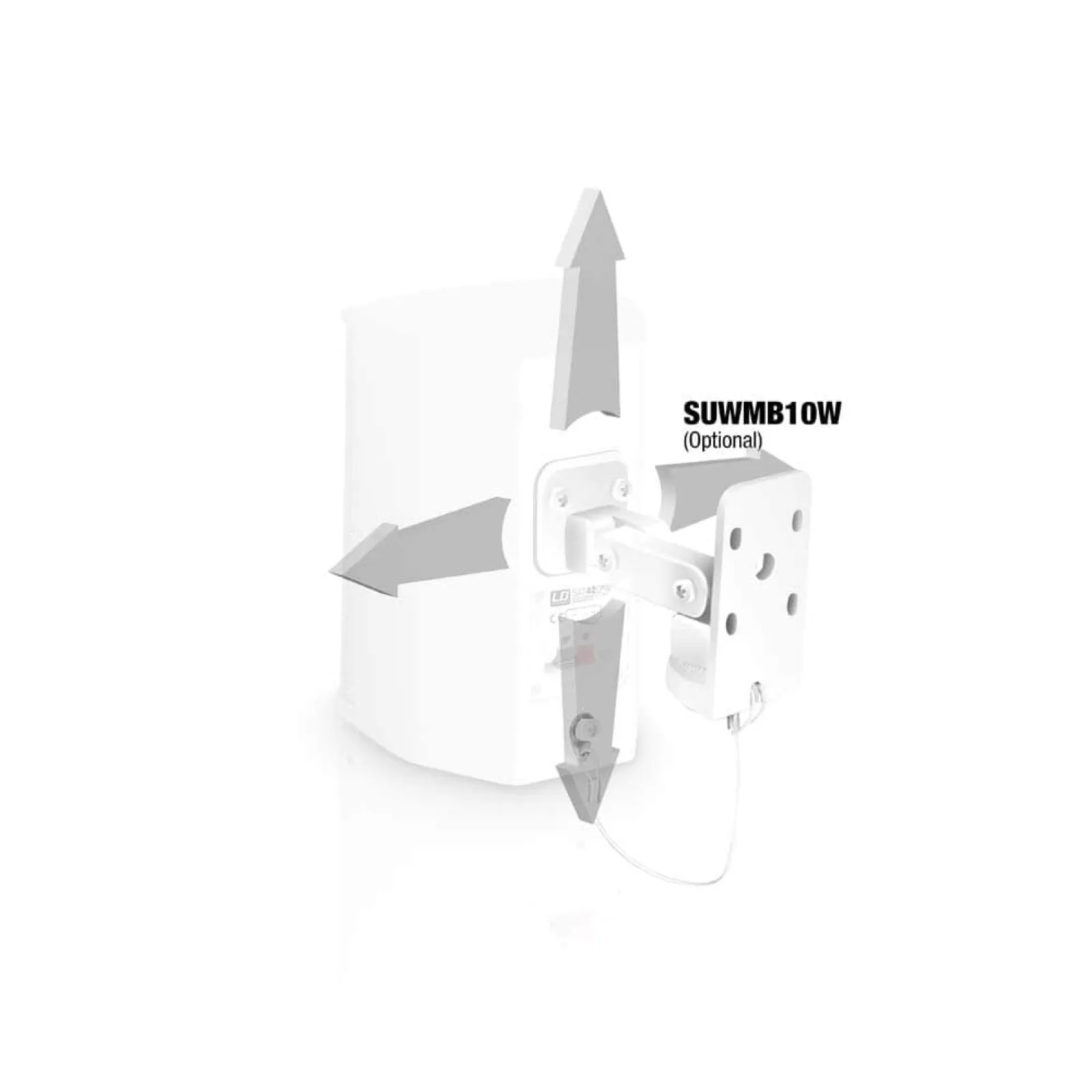 LDSYSTEMS SAT42G2W 4" passive Installation Monitor white (pair) (4/5)