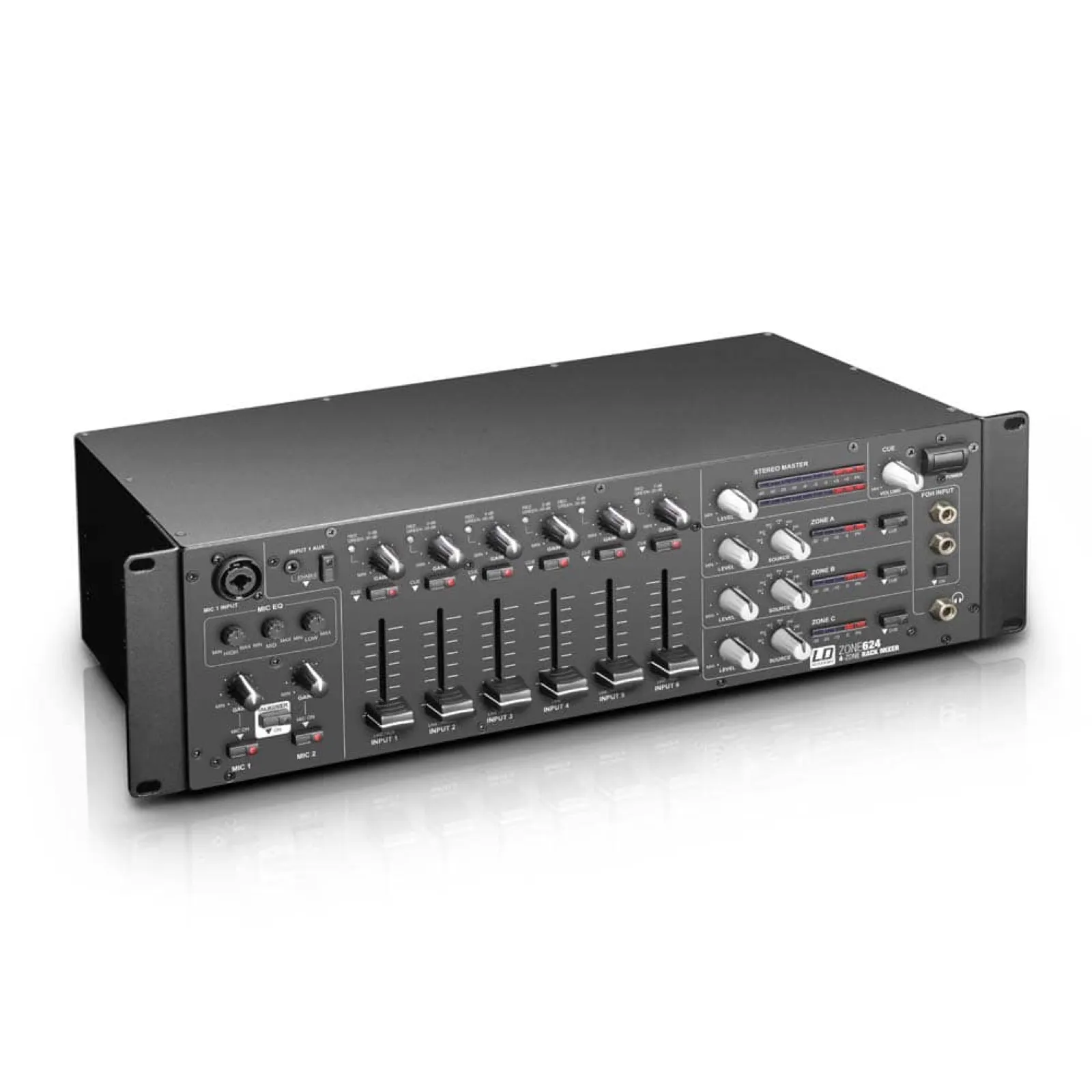 LD Systems ZONE 624 mixeur 4 zones rackable 3 U