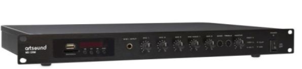 Amplificateur Mélangeur Source Intégrée ArtSound MX-120M, 19", 100V, 120W (5/5)