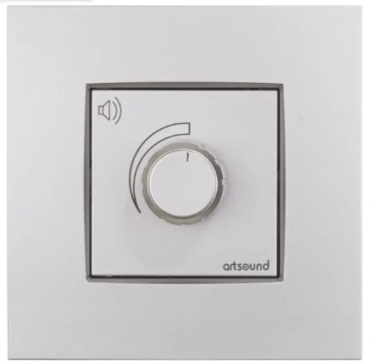 ArtSound N-VOL100V-121, Régulateur de volume "Niko" + recouvr., 100V, 40W Gris