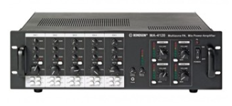 [AM-4120D] Ampli préamplificateurs , 4 x 120 W, 4 Ohms / 100V - 230 V - 19"  AM-4120D RONDSON