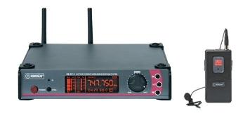 [BE-5018/PT-10] Ensemble UHF Diversity, demi-rack, boîtier émetteur & micro cravate  BE-5018/PT-10 RONDSON