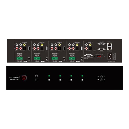 [SMARTZONE4] ArtSound MULTIROOM ELECTRONICS SMART ZONE 4 AMP  black (Unité)