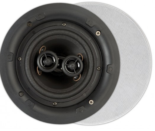[FL550] ArtSound FL550, Flat, haut-parleur encastrable stéréo 2 voies, rond, 10-100W (Unité)
